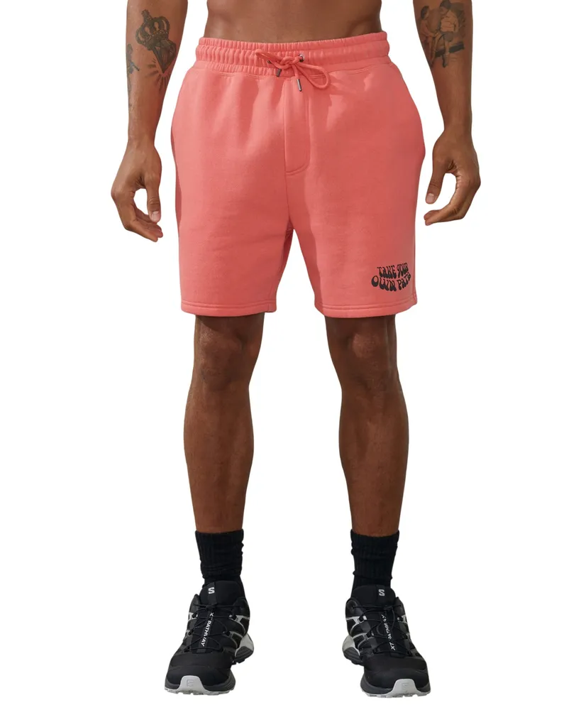 Cotton On Men's Active Graphic Fleece Shorts