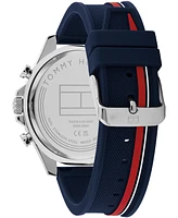 Tommy Hilfiger Men's Multifunction Blue Silicone Watch 46mm