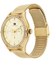 Tommy Hilfiger Women's Multifunction Carnation Gold-Tone Stainless Steel Watch 40mm