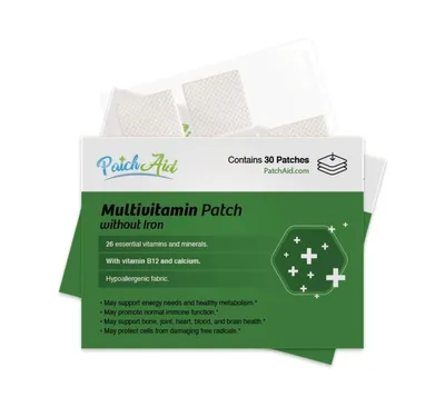 MultiVitamin Plus Topical Patch without Iron by PatchAid (30-Day Supply)