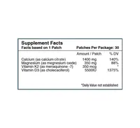 Vitamin D3 Plus Calcium Vitamin Patch by PatchAid (30-Day Supply