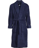 Lands' End Big & Tall Calf Length Turkish Terry Robe