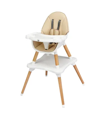 5-in-1 Baby High Chair Infant Wooden Convertible