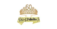 60th Birthday Sash and Tiara for Women