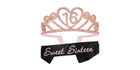 Meant2tobe 16th Birthday Sash and Tiara for Girls