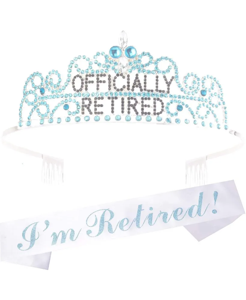 MEANT2TOBE Retirement Decorations Party Sash and Crown for Women