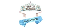 Meant2tobe Divorce Decorations Party Sash and Tiara for Women