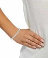 Diamond Halo Link Bracelet (4 ct. t.w.) in 10k White Gold
