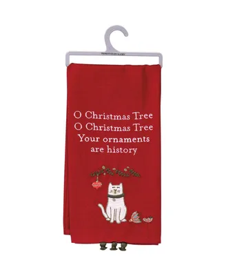 Primitives by Kathy Dish Towel Cat Ornaments