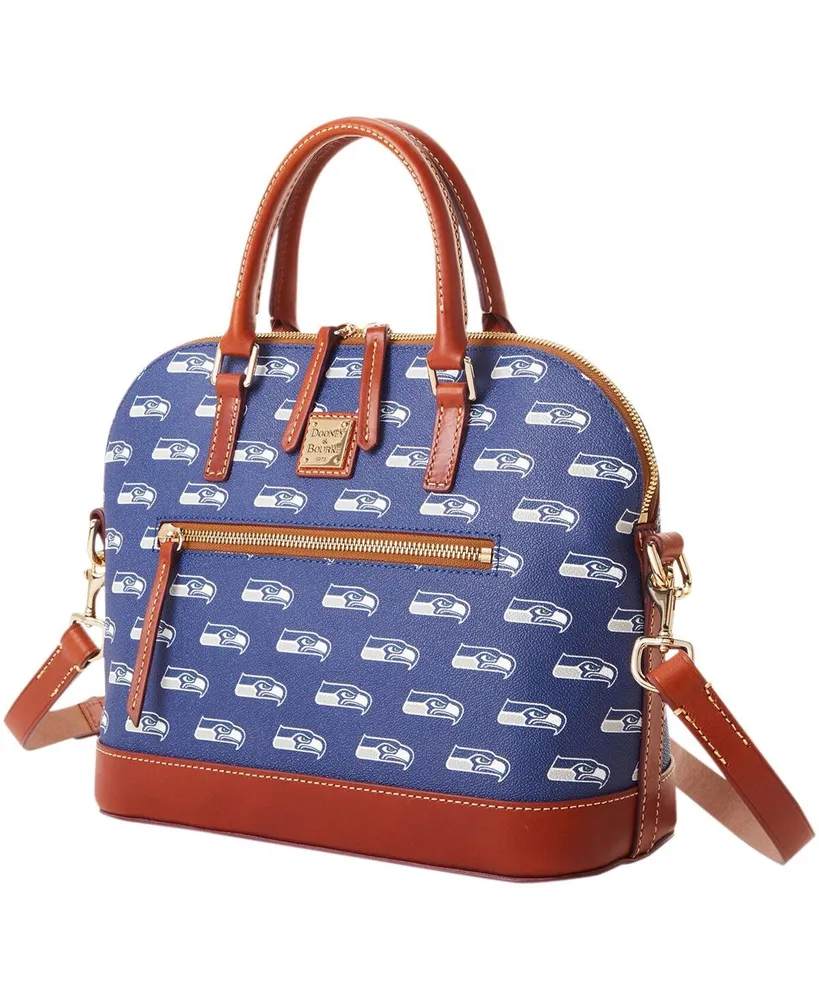 Women's Dooney & Bourke Seattle Seahawks Team Signature Domed Zip Satchel Purse