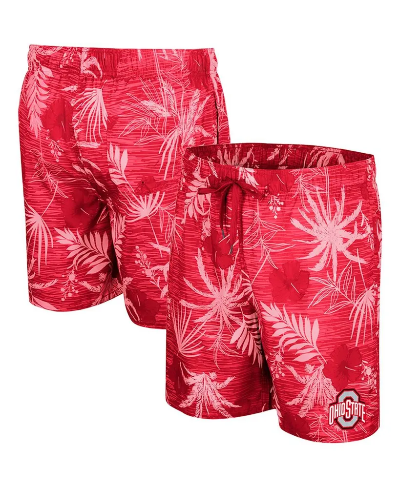 Men's Colosseum Scarlet Ohio State Buckeyes What Else is New Swim Shorts