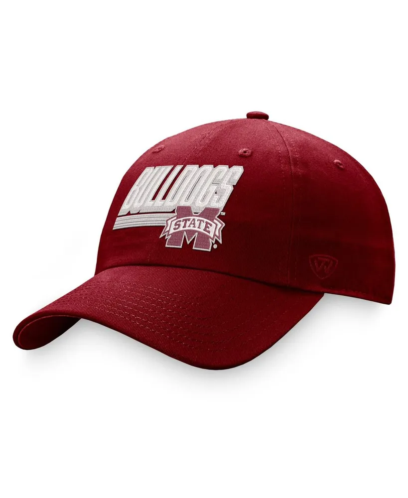 Men's Top of the World Maroon Mississippi State Bulldogs Slice Adjustable Hat