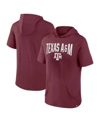 Men's Fanatics Maroon Texas A&M Aggies Outline Lower Arch Hoodie T-shirt