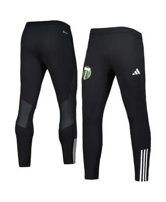 Men's adidas Black Portland Timbers 2023 On-Field Team Crest Aeroready Training Pants