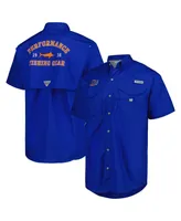 Men's Columbia Royal Florida Gators Bonehead Button-Up Shirt