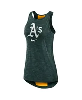 Women's Nike Green Oakland Athletics Right Mix High Neck Tank Top