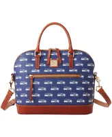 Women's Dooney & Bourke Seattle Seahawks Team Signature Domed Zip Satchel Purse