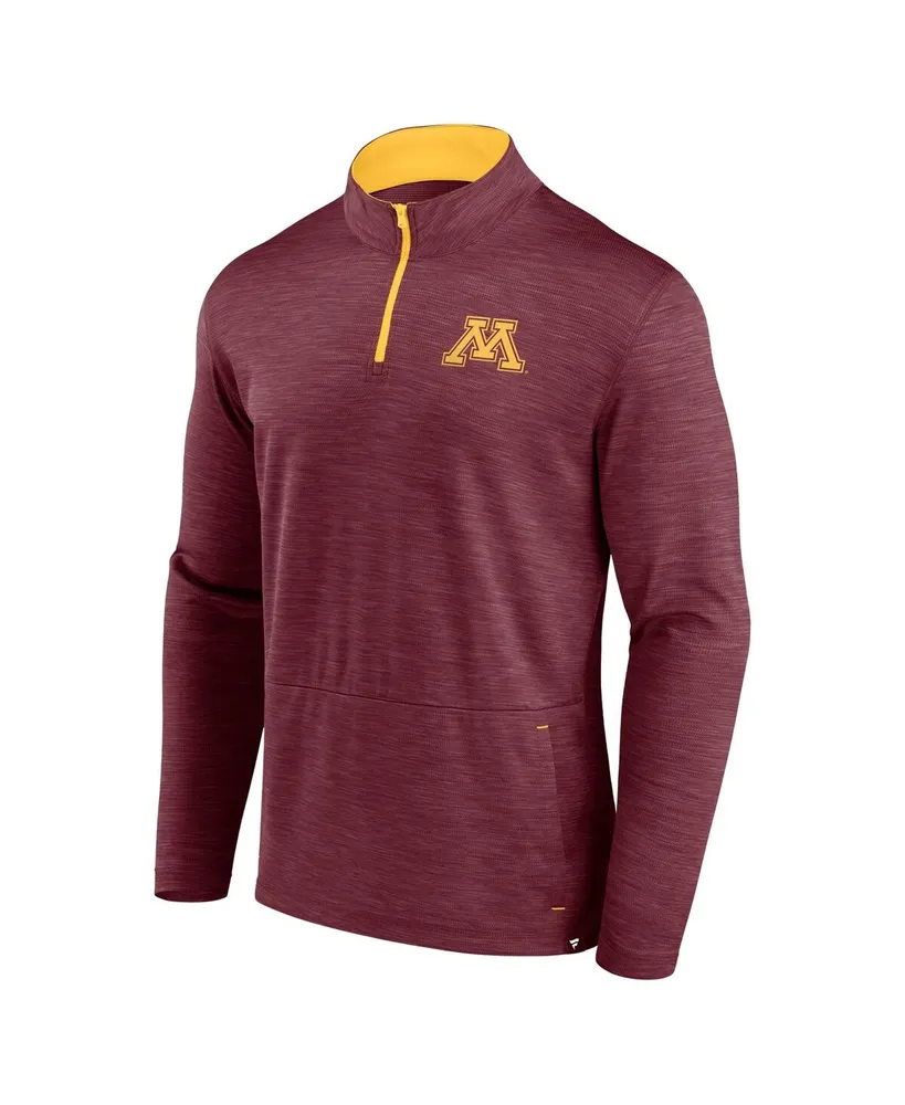 Men's Fanatics Maroon Minnesota Golden Gophers Classic Homefield Quarter-Zip Top