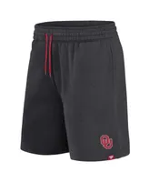 Men's Fanatics Heather Charcoal Oklahoma Sooners Primary Logo Shorts