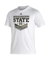 Men's adidas White Mississippi State Bulldogs Military-Inspired Appreciation Creator T-shirt