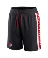 Men's Fanatics Black Portland Trail Blazers Referee Iconic Mesh Shorts