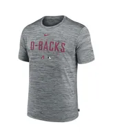 Men's Nike Heather Gray Arizona Diamondbacks Authentic Collection Velocity Performance Practice T-shirt