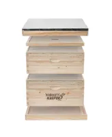 Honey Keeper Beehive 20 Frame Complete Box Kit (10 Deep and 10 Medium) with Metal Roof for Langstroth Beekeeping