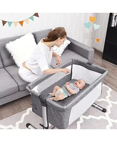 Portable Baby Bed Side Sleeper Infant Travel Bassinet Crib