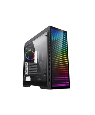GameMax Steel & Tempered Glass Atx Full Tower Gaming Computer Case with 1 x 120mm Argb Led Fan x Rear