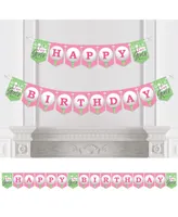 Golf Girl Pink Birthday Party Bunting Banner Party Decorations Happy Birthday