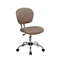 Emma+Oliver Mid-Back Mesh Padded Swivel Task Office Chair With Chrome Base