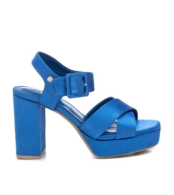 Xti Women's Heeled Platform Sandals By Electric Blue