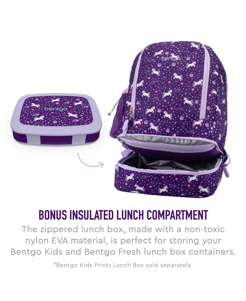 Bentgo Kids Prints 2-in-1 Backpack & Lunch Bag - Unicorn