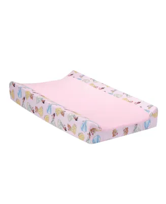 Lambs & Ivy Disney Princesses Changing Pad Cover - Cinderella, Belle & Tiana