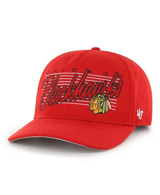 Men's '47 Brand Red Chicago Blackhawks Marquee Hitch Snapback Hat