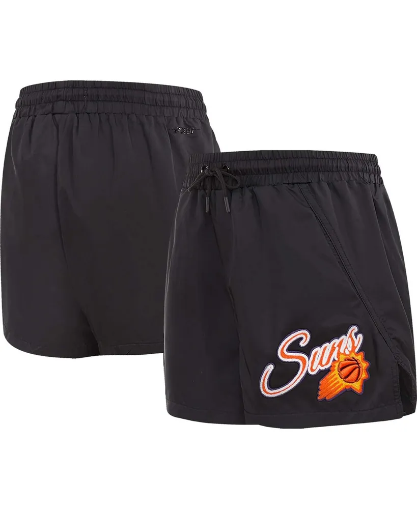 Women's Pro Standard Black Phoenix Suns Script Woven Shorts