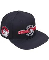 Men's Pro Standard Black Winston Salem Rams Arch Over Logo Evergreen Snapback Hat