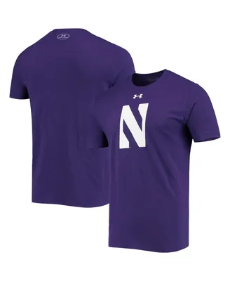 Men's Under Armour Purple Northwestern Wildcats School Logo Performance Cotton T-shirt