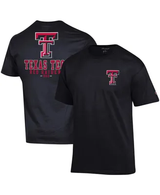 Men's Champion Black Texas Tech Red Raiders Stack 2-Hit T-shirt