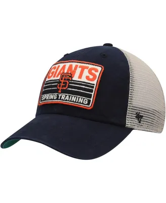 Men's '47 Brand Black and Tan San Francisco Giants Four Stroke Clean Up Trucker Snapback Hat