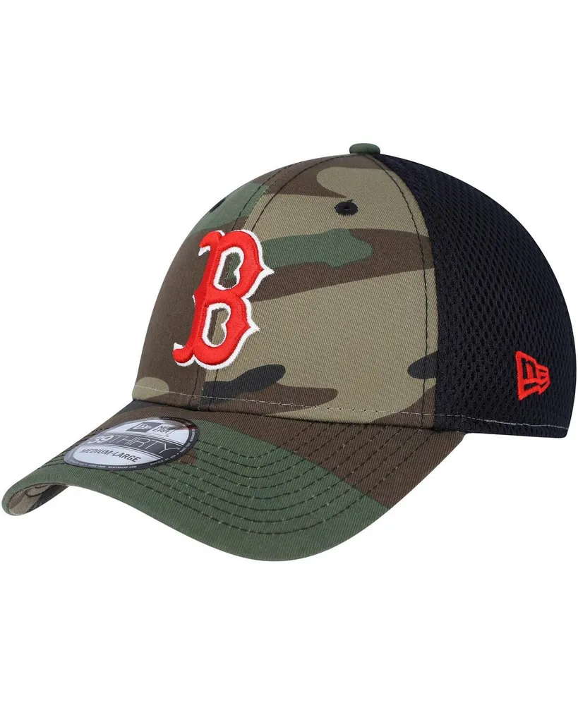 Men's New Era Camo Boston Red Sox Team Neo 39THIRTY Flex Hat