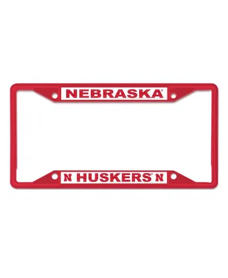 Wincraft Nebraska Huskers Chrome Color License Plate Frame