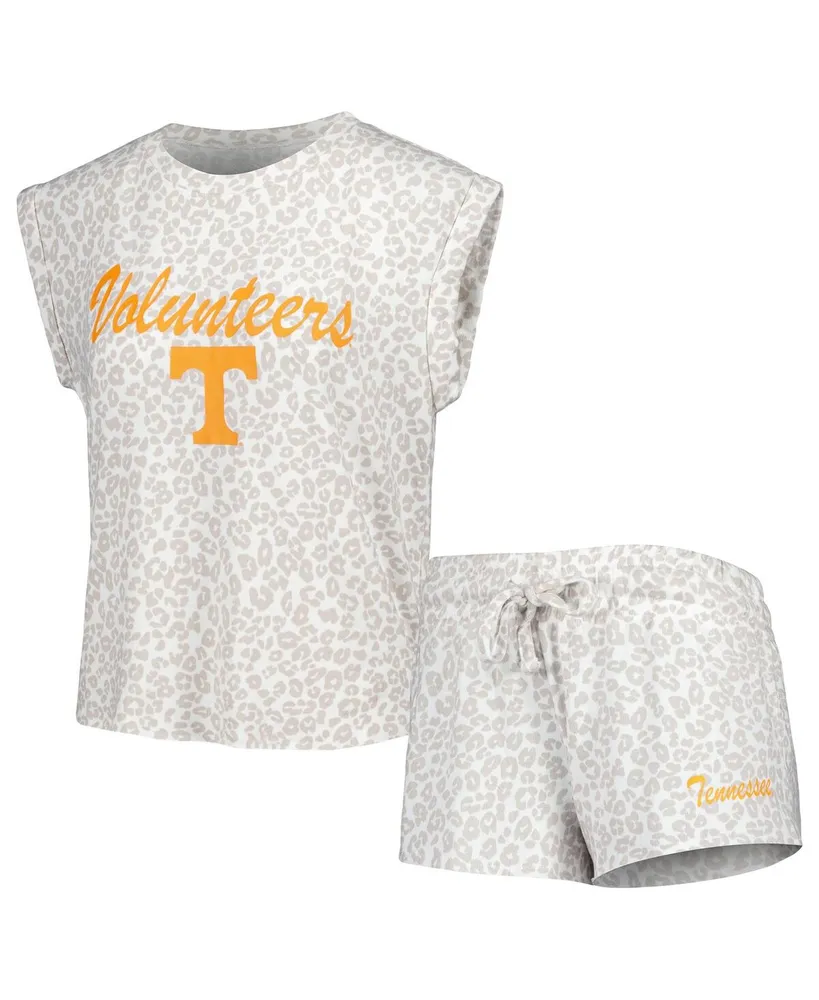 Women's Concepts Sport Cream Tennessee Volunteers Montana T-shirt and Shorts Sleep Set