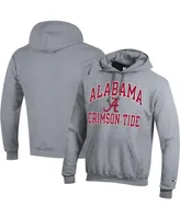 Men's Champion Heather Gray Alabama Crimson Tide High Motor Pullover Hoodie