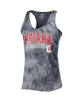 Women's Concepts Sport Charcoal Indiana Hoosiers Billboard Tie-Dye Tank Top and Shorts Sleep Set
