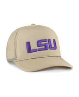 Men's '47 Brand Khaki Lsu Tigers Foam Front Mesh Trucker Snapback Hat