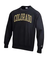 Men's Champion Black Colorado Buffaloes Arch Reverse Weave Pullover Sweatshirt