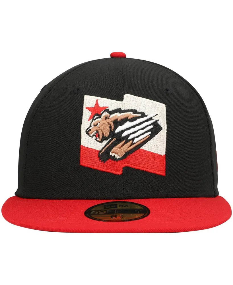 Men's New Era Black Fresno Grizzlies Alternate Authentic Collection 59FIFTY Fitted Hat