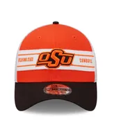 Men's New Era Orange and Black Oklahoma State Cowboys Banded 39THIRTY Flex Hat