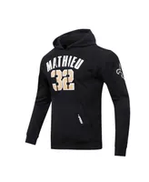 Men's Pro Standard Tyrann Mathieu Black New Orleans Saints Player Name and Number Pullover Hoodie